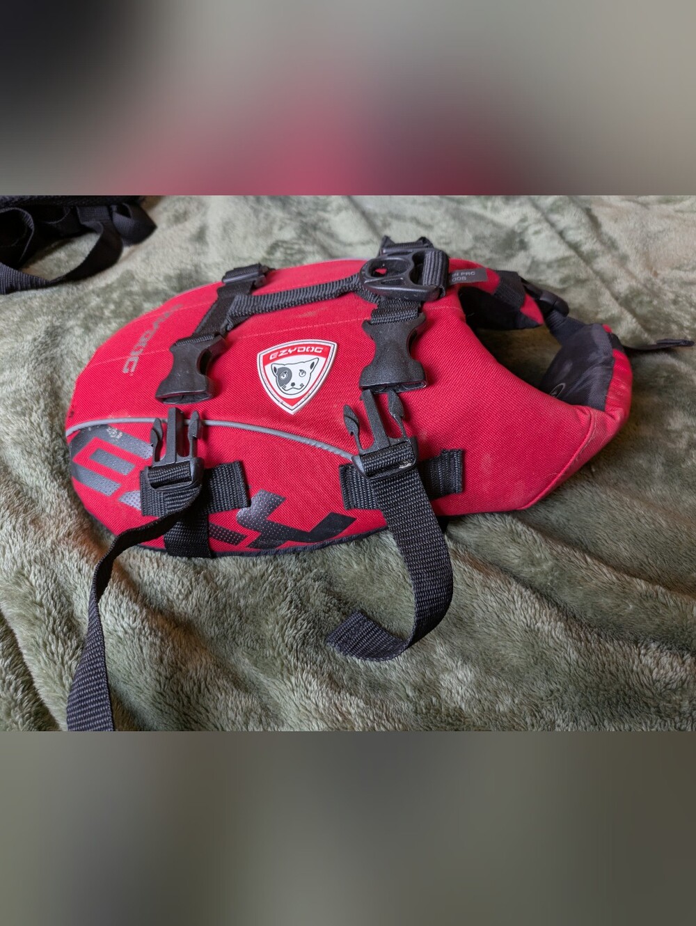 EzyDog DFD Red Swim Vest with Safety Straps XS